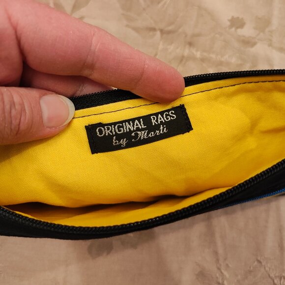 Original Rags by Marti Rainbow Birds Double Zip Pouch, Excellent Used Condition! - Picture 6 of 8